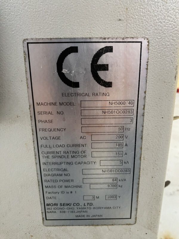 MORI SEIKI NH 5000/40 - anno 2003 - immagine 7