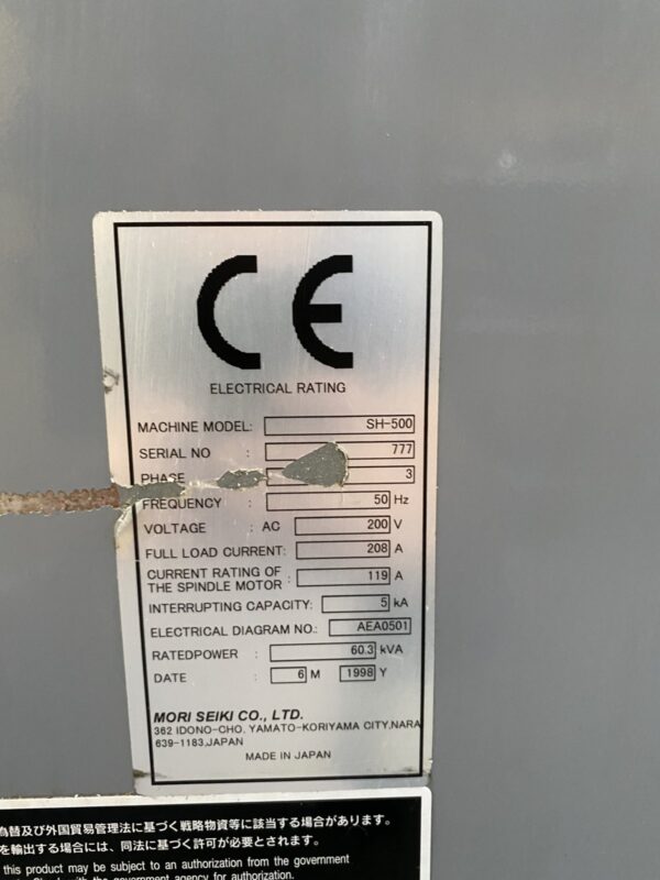 MORI SEIKI SH 500/40 - anno 1998 - immagine 3