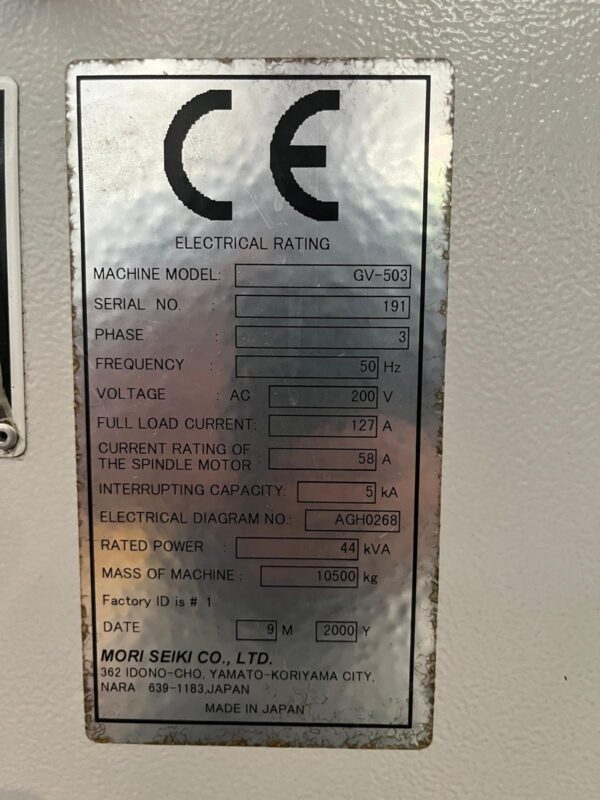 MORI SEIKI GV 503 - anno 2000 - immagine 6